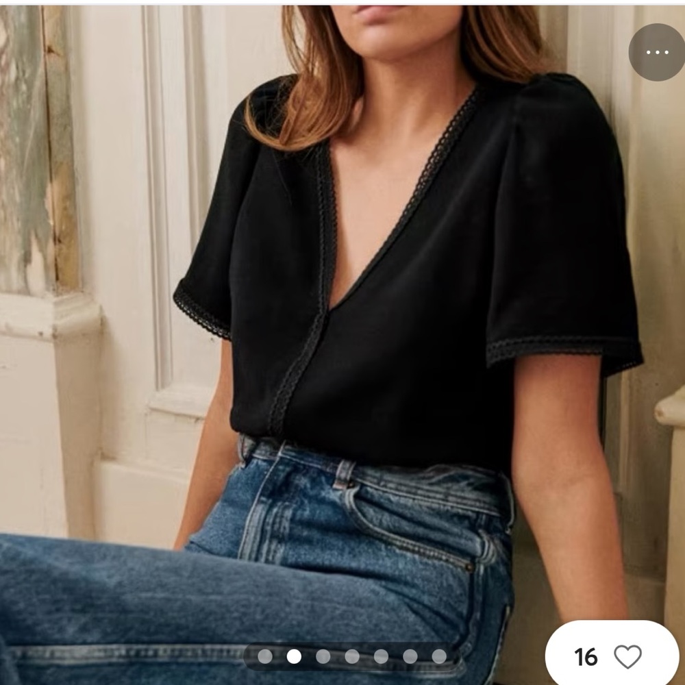 Sezane Valencia Blouse (size 8/fr 40)